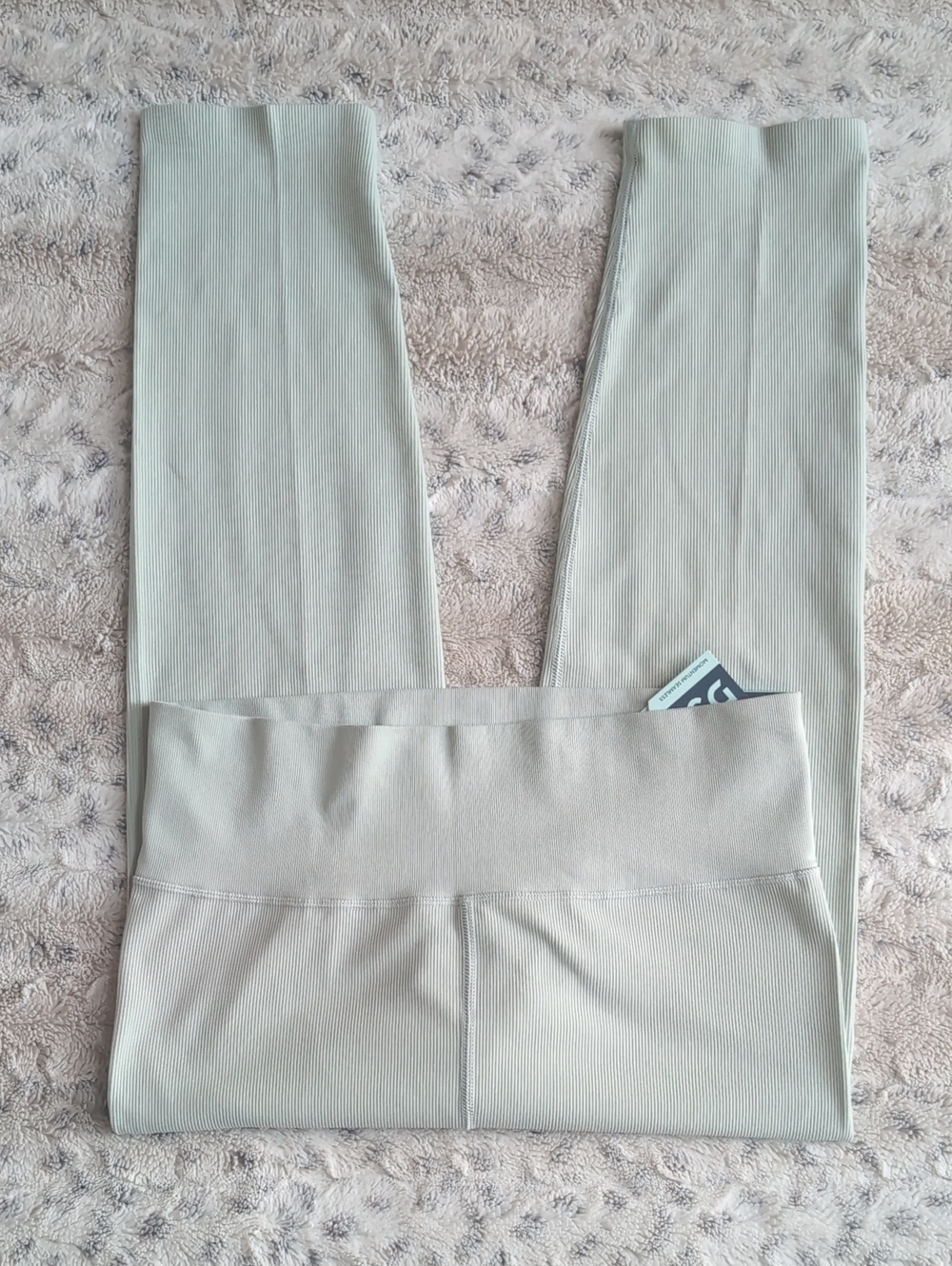 DSG Momentum Pale Seaglass Seamless Ribbed 7/8 Leggings